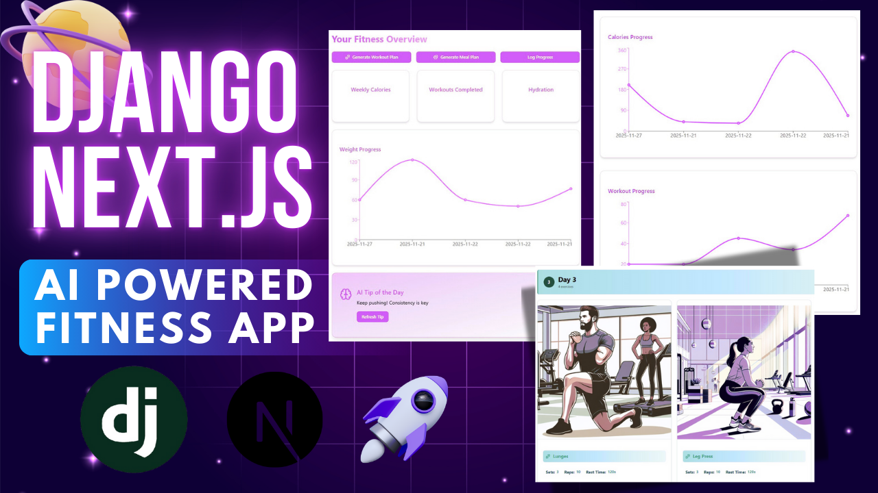AI Full Stack App | Django | Next.js | OpenAI | Fitness App